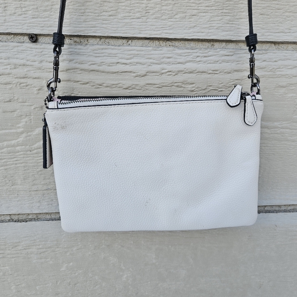 Coach Triple Crossbody in Colorblock black white pink - Picture 5 of 16